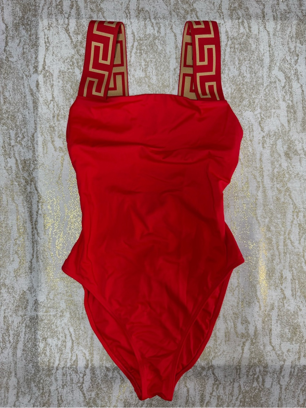 Versace Red One-Piece Swimsuit - Picture 5 of 9